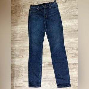 J BRAND women's navy blue jeans size 27 high waist